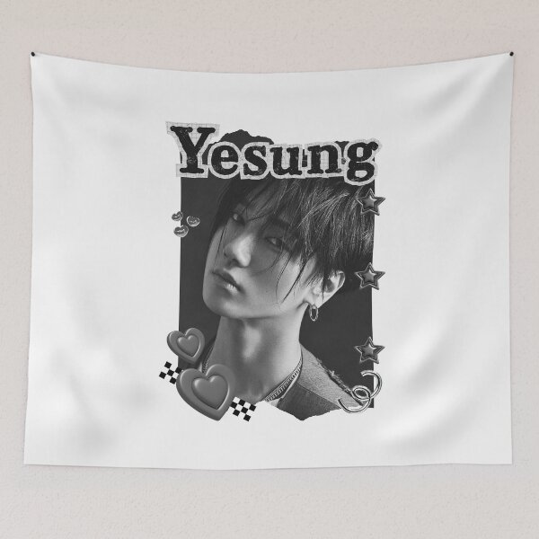 Item preview, Super Junior Yesung K-Pop Legacy Tribute Kpop boy group Art members Black and White Collage Digital Art Portrait designed and sold by AJUNICE STUDIO.