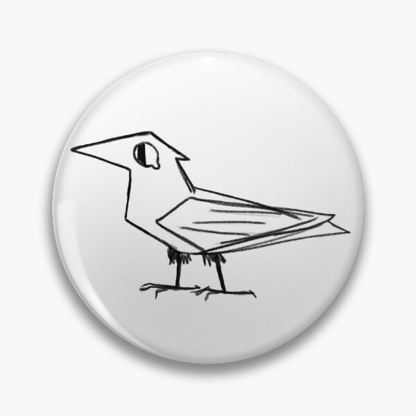 Item preview, Minimalistic crow sketch designed and sold by CrowSoupStudio.