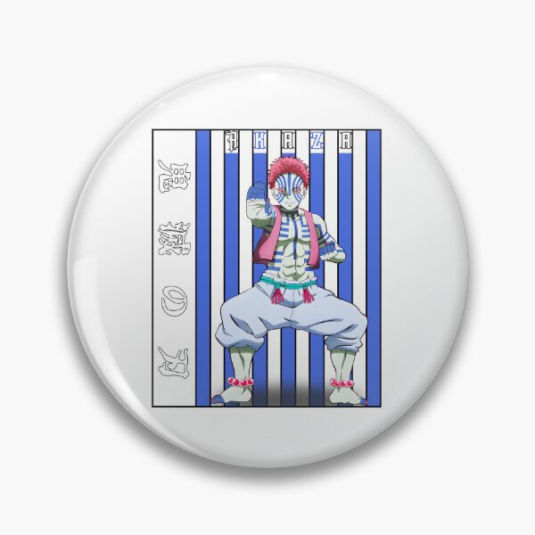 Item preview, Martial Demon Warrior – Blue Striped Fighter Anime Artwork designed and sold by lamiarte.