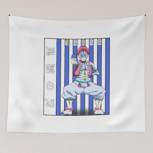 Item preview, Martial Demon Warrior – Blue Striped Fighter Anime Artwork designed and sold by lamiarte.