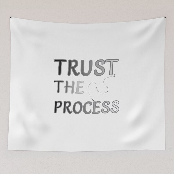 Item preview, Trust The Process | Minimal Motivational Quote Design designed and sold by WildTrace.