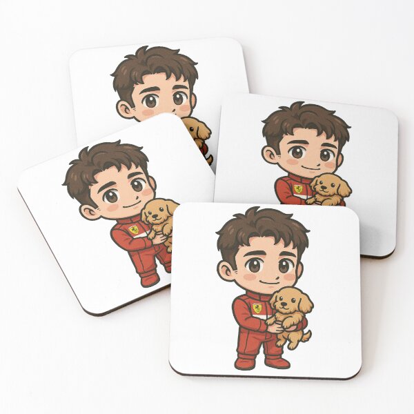 Item preview, Charles Leclerc with Leo for every Motorsport F1 Ferrari fan  designed and sold by HotGirlsWatchRacing .