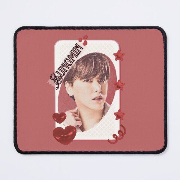 Item preview, Super Junior Sungmin K-Pop Legacy Tribute Kpop boy group Art members portrait illustration Red Aesthetic Collage Design designed and sold by AJUNICE STUDIO.