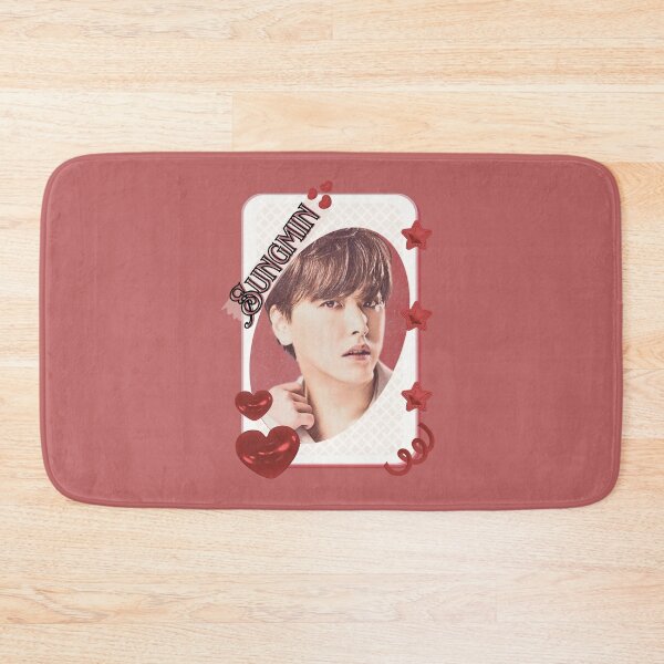 Item preview, Super Junior Sungmin K-Pop Legacy Tribute Kpop boy group Art members portrait illustration Red Aesthetic Collage Design designed and sold by AJUNICE STUDIO.