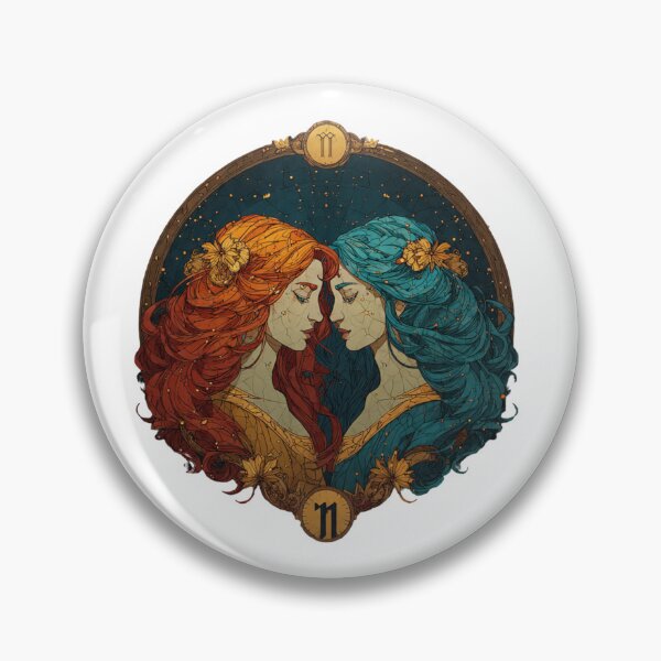 Item preview, Gemini Twins – Celestial Zodiac Design designed and sold by Anacond.