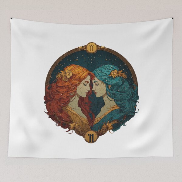 Item preview, Gemini Twins – Celestial Zodiac Design designed and sold by Anacond.