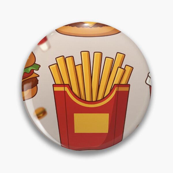 Item preview, Seamless fast food pattern with burgers fries drinks designed and sold by SassyArtistry.