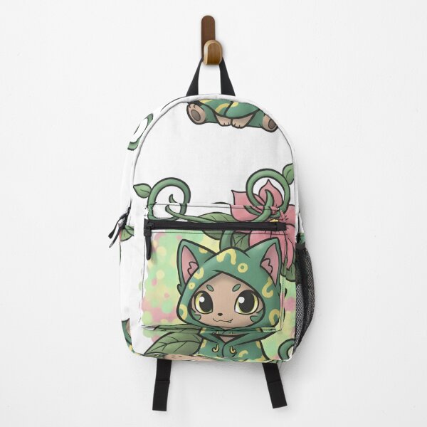 Item preview, Cute Cat With Flower And Vine Illustration designed and sold by hexenor.
