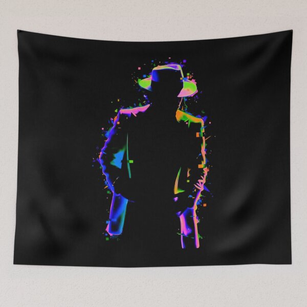 Item preview, M.J Dance King Magical Light Glitch Neon Art designed and sold by ExploreAura Studio.