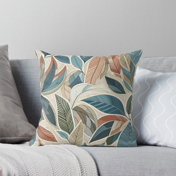 Item preview, Boho Chic Large Leaf Botanical Pattern designed and sold by MarvinStudios.