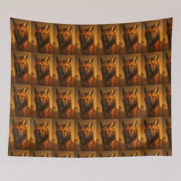 Item preview, Maned Wolf Wall Art – Maned Wolf Portrait designed and sold by GeoWild Designs.