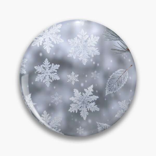 Item preview, Seamless winter pattern with snowflakes and frosted leaves designed and sold by SassyArtistry.