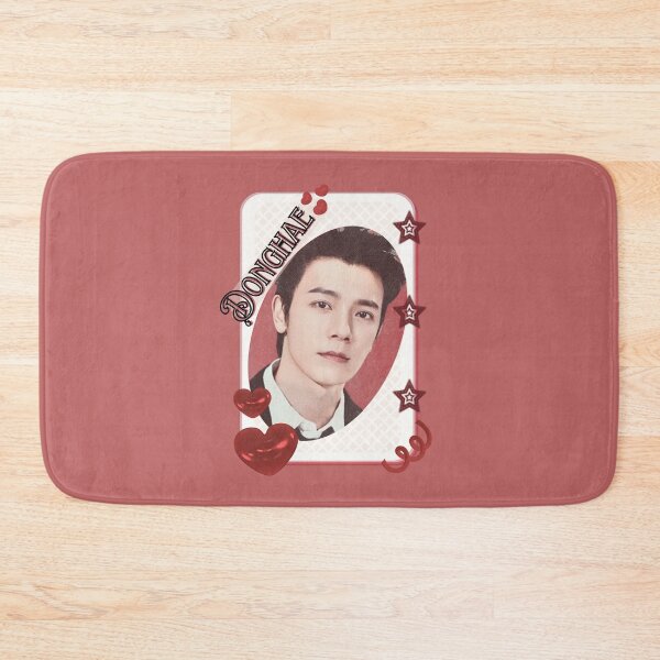 Item preview, Super Junior Donghae K-Pop Legacy Tribute Kpop boy group Art members portrait illustration Red Aesthetic Collage Design designed and sold by AJUNICE STUDIO.