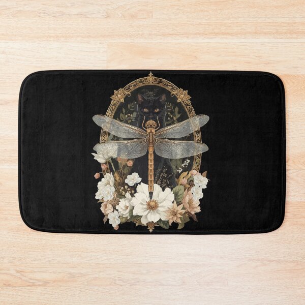 Item preview, Mystical Black Cat with Dragonfly and Antique Frame, Victorian Goth Witchy Vibes , Magic Forest Nature Lover Gift T-Shirt designed and sold by Collagedream.