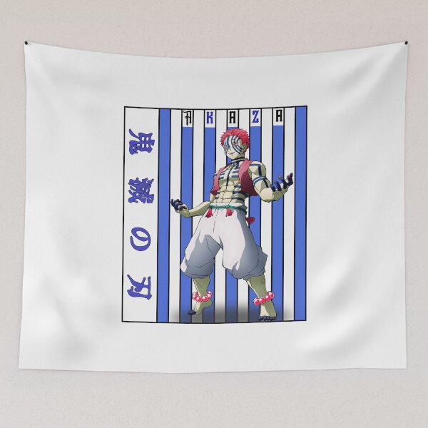 Item preview, Martial Demon Warrior – Blue Striped Fighter Anime Artwork designed and sold by lamiarte.