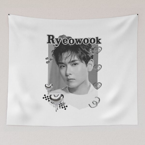 Item preview, Super Junior Ryeowook K-Pop Legacy Tribute Kpop boy group Art members Black and White Collage Digital Art Portrait designed and sold by AJUNICE STUDIO.