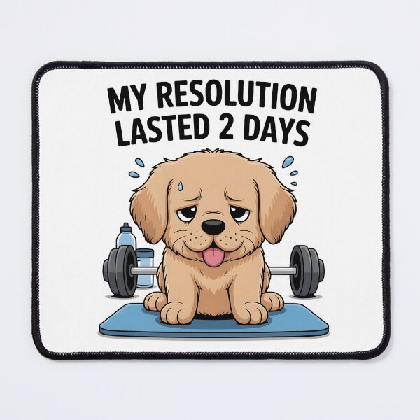 Item preview, Funny Puppy Workout Gym Mood 2026 designed and sold by Pawmoods.