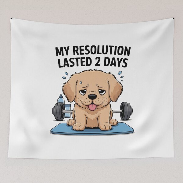 Item preview, Funny Puppy Workout Gym Mood 2026 designed and sold by Pawmoods.