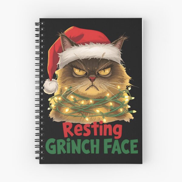 Item preview, Resting Grinch Face – Funny Cat Christmas Sweater by ECHOPAW CO. designed and sold by EchopawCo.