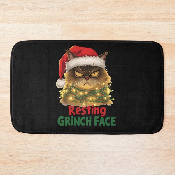 Item preview, Resting Grinch Face – Funny Cat Christmas Sweater by ECHOPAW CO. designed and sold by EchopawCo.