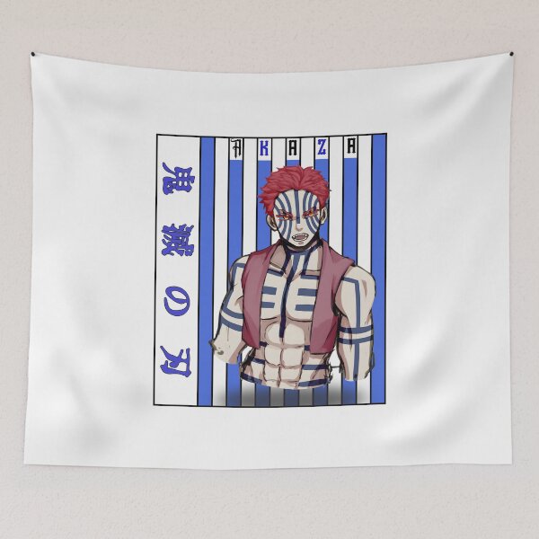 Item preview, Martial Demon Warrior – Blue Striped Fighter Anime Artwork designed and sold by lamiarte.