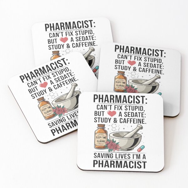 Item preview, Funny Pharmacist Quote Can't Fix Stupid Pharmacy Gift T-Shirt designed and sold by DraftNDreamShop.