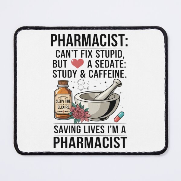 Item preview, Funny Pharmacist Quote Can't Fix Stupid Pharmacy Gift T-Shirt designed and sold by DraftNDreamShop.