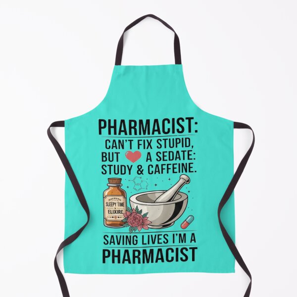 Item preview, Funny Pharmacist Quote Can't Fix Stupid Pharmacy Gift T-Shirt designed and sold by DraftNDreamShop.