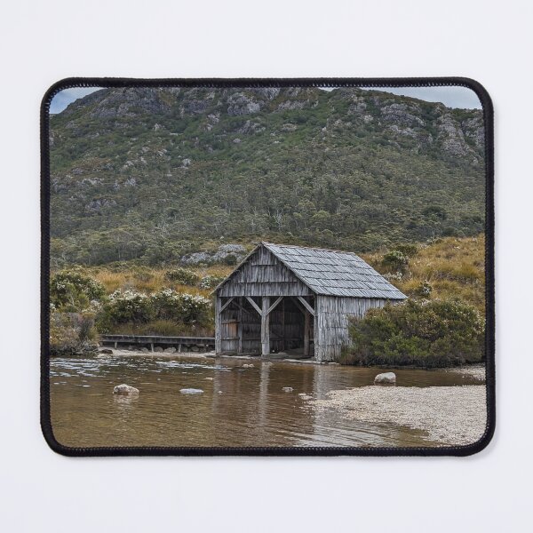 Item preview, Cradle Mountain’s Iconic Dove Lake Boatshed designed and sold by Photogenic Snap.
