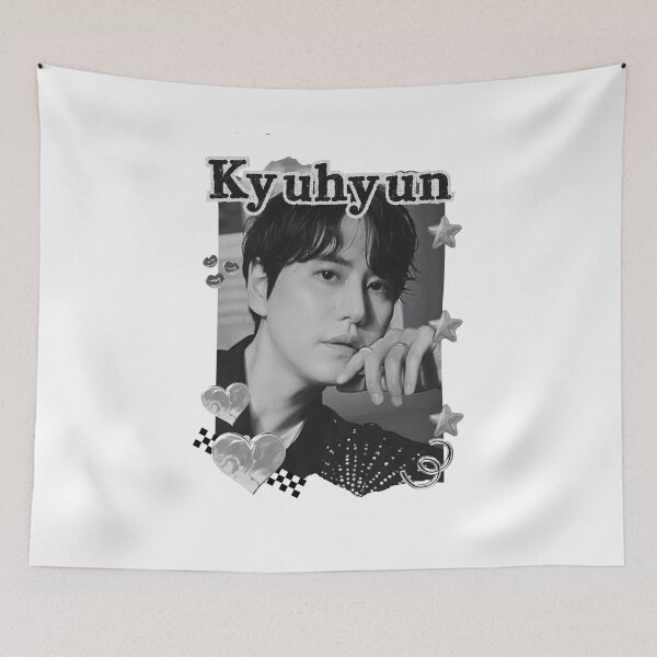 Item preview, Super Junior Kyuhyun K-Pop Legacy Tribute Kpop boy group Art members Black and White Collage Digital Art Portrait designed and sold by AJUNICE STUDIO.