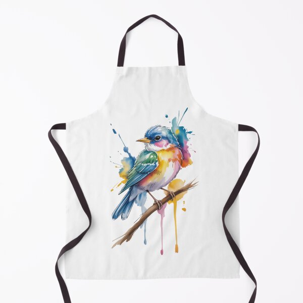 Item preview, Colorful Watercolor Bird Illustration on Branch designed and sold by EM&Maker.