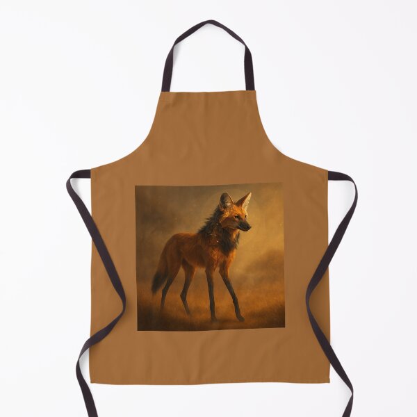 Item preview, Maned Wolf Wall Art– Golden Savanna Glow designed and sold by GeoWild Designs.
