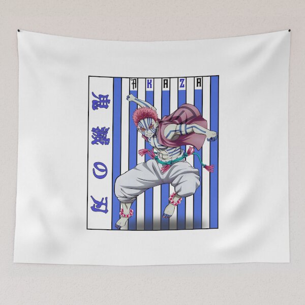 Item preview, Martial Demon Warrior – Blue Striped Fighter Anime Artwork designed and sold by lamiarte.