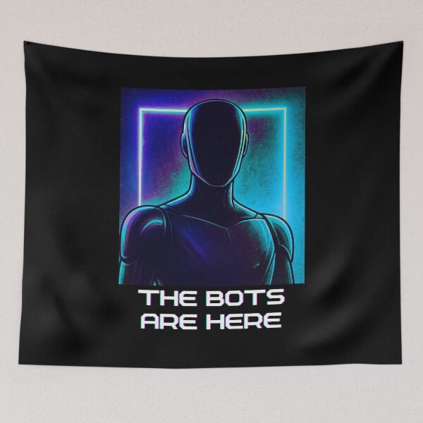 Item preview, humanoid robot art designed and sold by TEEJAMBOREE.