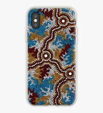 Vinilo o funda para iPhone Arte aborigen auténtico - Sueño de humedal - 100% auténtico directo del artista