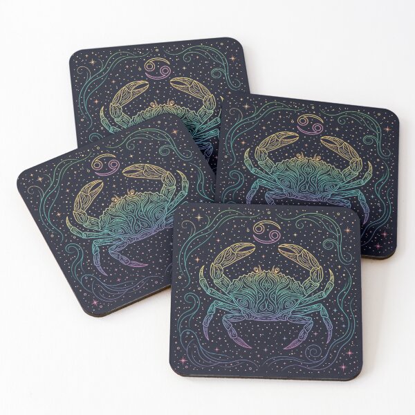 Item preview, Cancer Zodiac Art – Cosmic Crab Illustration designed and sold by Live_With_Suzy.