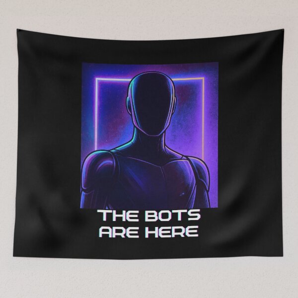 Item preview, humanoid robot art designed and sold by TEEJAMBOREE.