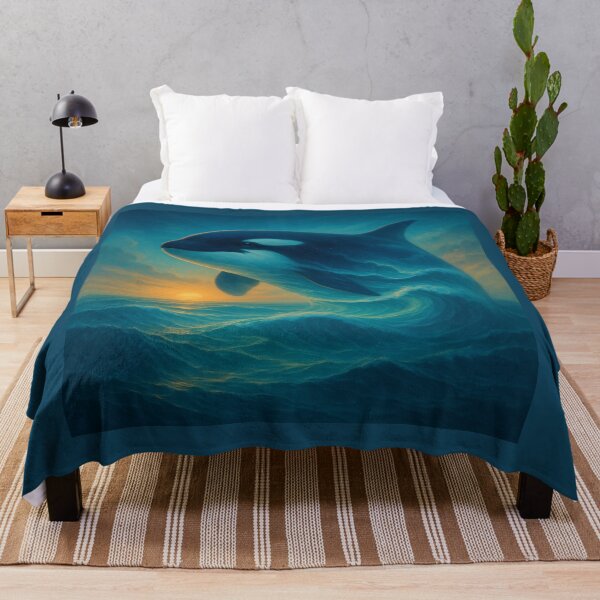 Item preview, Orca Wall Art– Spirit of the Rising Waves | GeoWild Designs designed and sold by GeoWild Designs.