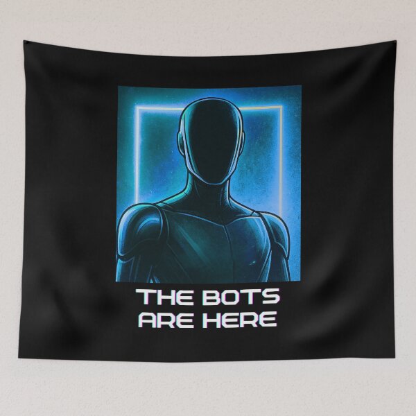 Item preview, humanoid robot art designed and sold by TEEJAMBOREE.