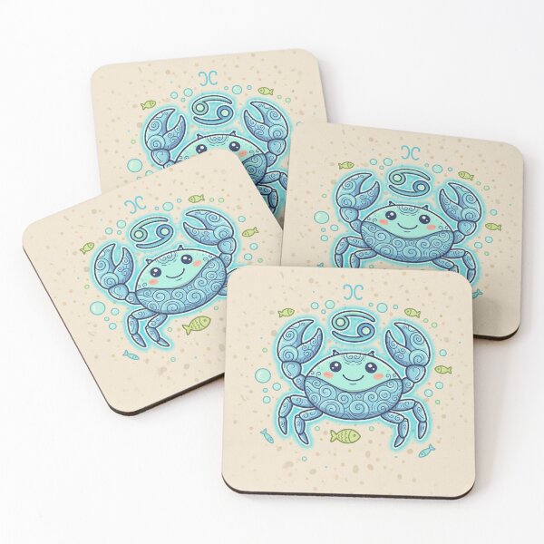 Item preview, Cancer Zodiac Art – Cosmic Crab Illustration designed and sold by Live_With_Suzy.