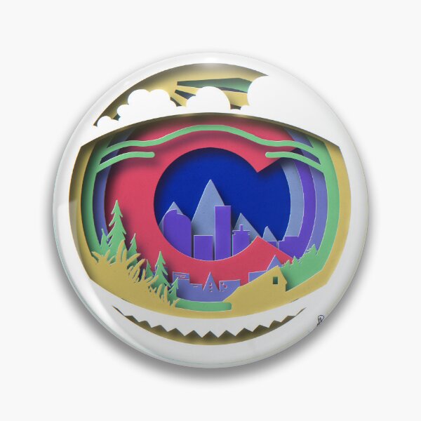 Item preview, Colorado Flag Scenic Cutout: Peaks & Skyline designed and sold by TheRogueStudio.