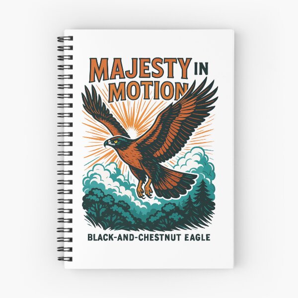Item preview, Black-and-Chestnut Eagle Flight Art designed and sold by WildlifeInc.