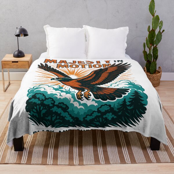 Item preview, Black-and-Chestnut Eagle Flight Art designed and sold by WildlifeInc.