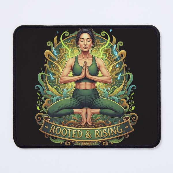 Item preview, ROOTED & RISING. | Grounding Yoga Pop Art for Inner Growth designed and sold by BoldBloomArt.