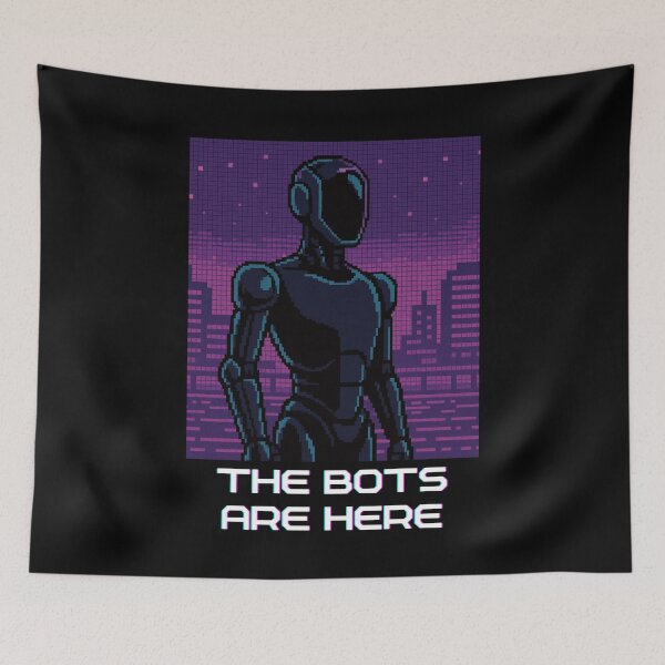Item preview, humanoid robot art designed and sold by TEEJAMBOREE.