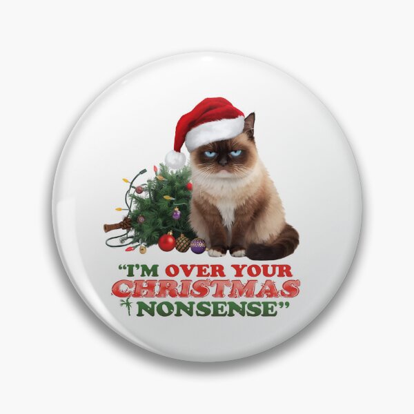 Item preview, Funny Grumpy Cat Christmas Shirt | “I’m Over Your Christmas Nonsense” | ECHOPAW CO. designed and sold by EchopawCo.