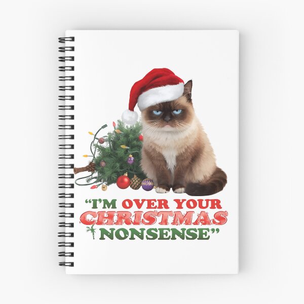 Item preview, Funny Grumpy Cat Christmas Shirt | “I’m Over Your Christmas Nonsense” | ECHOPAW CO. designed and sold by EchopawCo.