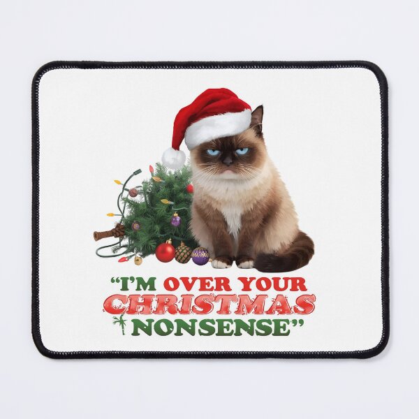 Item preview, Funny Grumpy Cat Christmas Shirt | “I’m Over Your Christmas Nonsense” | ECHOPAW CO. designed and sold by EchopawCo.