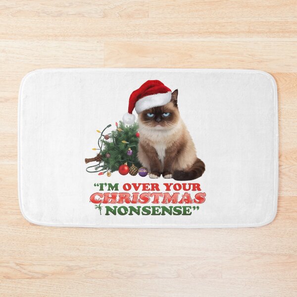 Item preview, Funny Grumpy Cat Christmas Shirt | “I’m Over Your Christmas Nonsense” | ECHOPAW CO. designed and sold by EchopawCo.