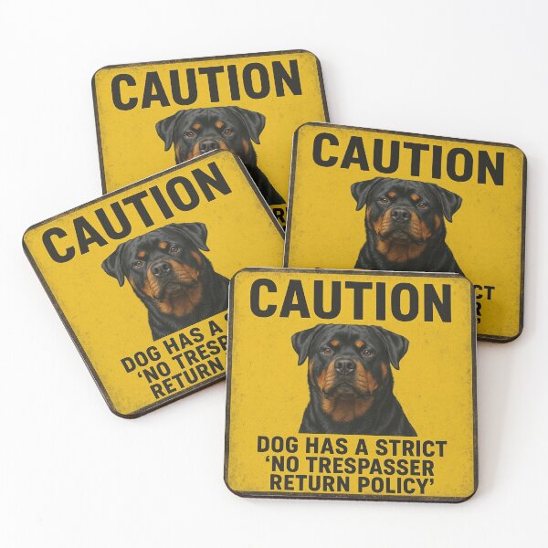 Item preview, Caution: No Trespasser Rottweiler designed and sold by 123ks.